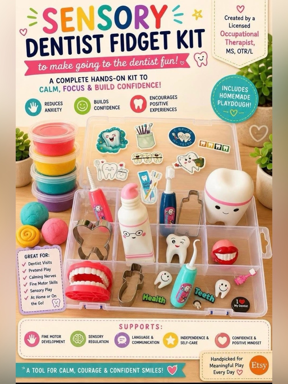 Sensory Dentist Fidget Kit — Multicolor Calming Play Set